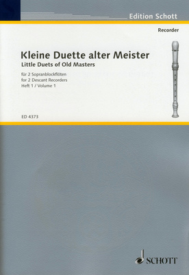 Schott - Duette Alter Meister FlÃ¶te