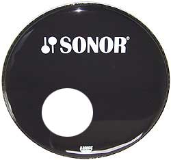 Sonor - '24'' Front Head Black with Hole'