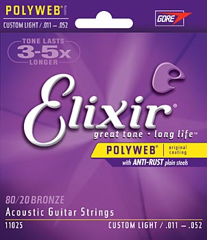Elixir - Polyweb Custom Light Acoustic