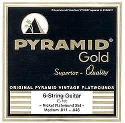 Pyramid - Gold Flatwound 011-048