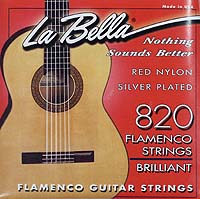 La Bella - 820 Red Nylon Flamenco Strings