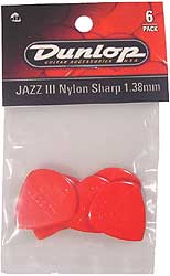 Dunlop - Jazz III Nylon Sharp Red 6PC