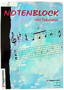 Voggenreiter - Notenblock Music Paper Tab A4