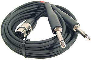 pro snake - Y-Cable XLRF / 2x Jack