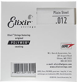 Elixir - .012 Plain Steel