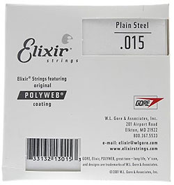 Elixir - .015 Plain Steel