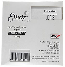 Elixir - .018 Plain Steel