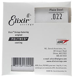 Elixir - .022 Plain Steel