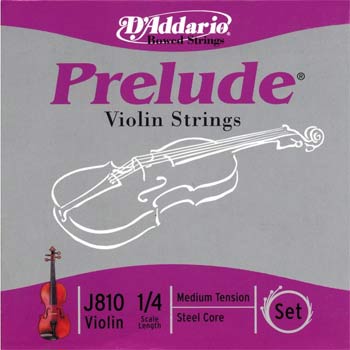 Daddario - J810-1/4M Prelude Violin 1/4