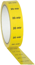 Showtec - Markertape PVC 20m yellow