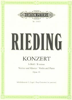 Edition Peters - Rieding Konzert h-Moll op. 35