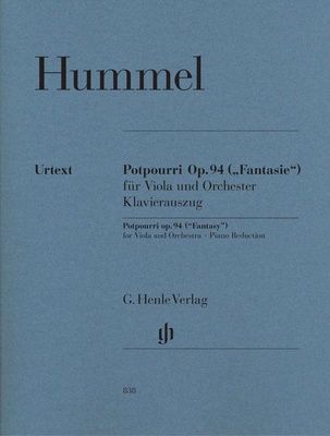 Henle Verlag - Hummel Potpourri op.94 Viola