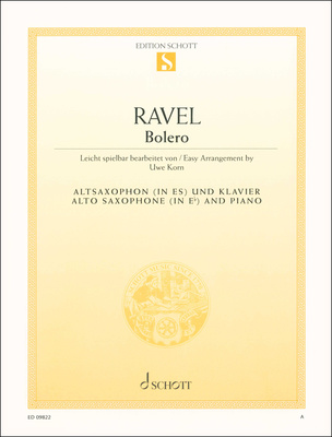 Schott - Ravel Bolero (A-Sax)
