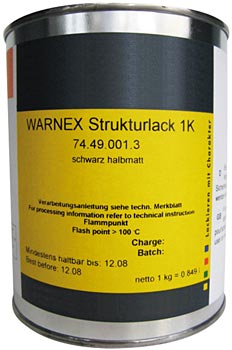 Warnex - Structure Paint Black 1Kg