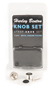 Harley Benton - Strap Knob Set Chrome