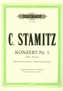 Edition Peters - Stamitz Konzert Nr. 3 B-Dur Cl