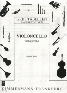 Zimmermann Verlag - Grifftabelle Cello
