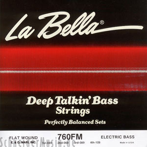 La Bella - 760N-B DT Bass Black Nylon
