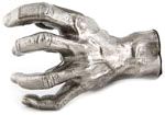 Guitar Grip - Male Hand, Silver Metallic LH