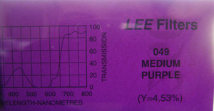 Lee - Filter Roll 049 Medium Purple