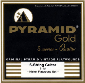 Pyramid - Gold Medium/Heavy Flatwound