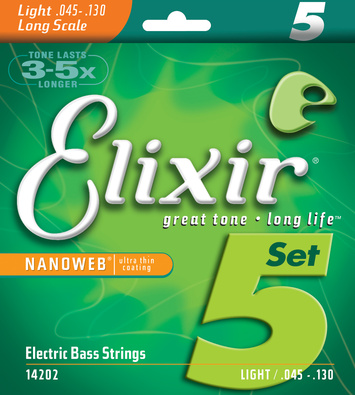 Elixir - 14202 Nanoweb 5-String Light