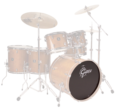 Gretsch Drums - '20'' Bass Drum Head Black/Logo'