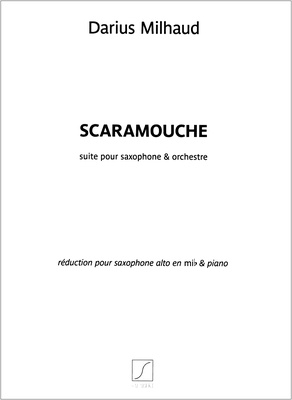 Editions Salabert - Milhaud Scaramouche A-Sax