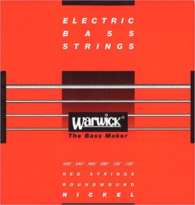 Warwick - 46400 ML 6 Red Strings Nickel