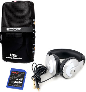 Zoom - H2n Headphone + Card Bundle