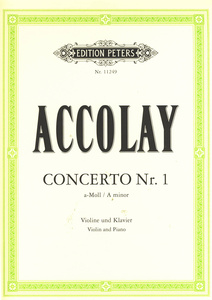 Edition Peters - Accolay Concerto Nr.1 Violin