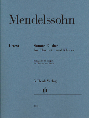 Henle Verlag - Mendelssohn Sonata Eb major Cl