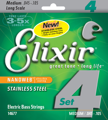 Elixir - 14677 Stainless Steel L/M Bass