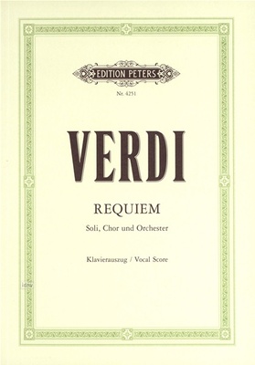 Edition Peters - Verdi Requiem