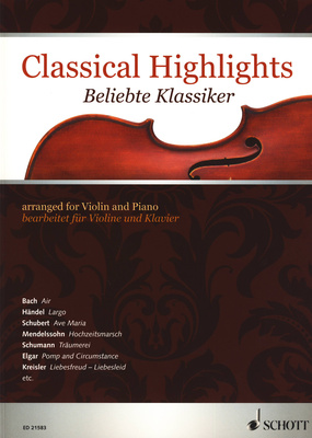 Schott - Classical Highlights Violin