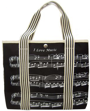 Music Sales - Canvas Tote Bag Sheet Music