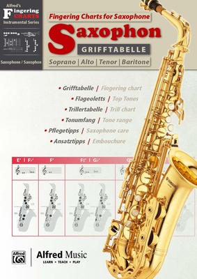 Alfred Music Publishing - Grifftabelle Saxophon