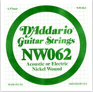 Daddario - NW062 XL Single String