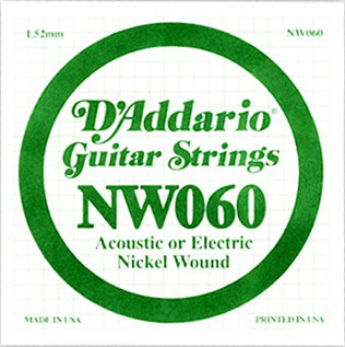 Daddario - NW060 Single String