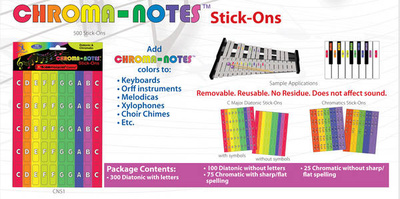 Boomwhackers - Chroma-Notes Stick-Ons