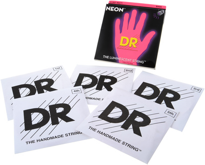 DR Strings - Neon Red NRB5-45