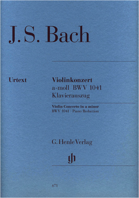 Henle Verlag - Bach Violinkonzert a-moll