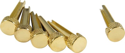 dAndrea - Bridge Pins Solid Brass Flat