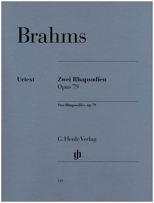 Henle Verlag - Brahms Zwei Rhapsodien op.79