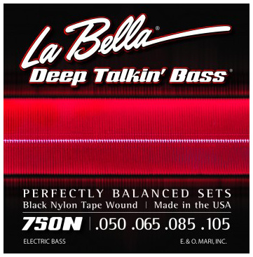 La Bella - 750N Black Nylon L