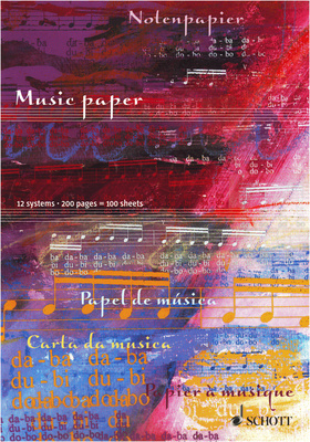 Schott - Notenblock Music Paper A4