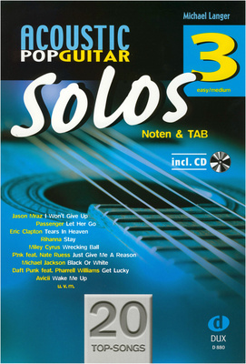Edition Dux - Acoustic Pop Guitar Solos 3 Edition Dux - Acoustic Pop Guitar Solos 3