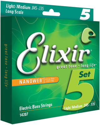 Elixir - 14207 Nanoweb 5-Str. Light/Med