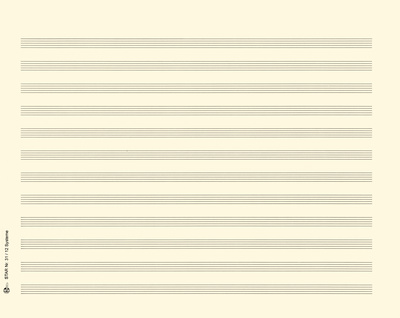 Star - Sheet Music Paper Quart 8 mm