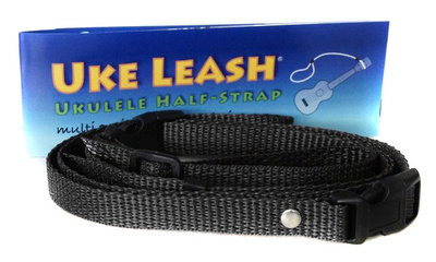 Uke Leash - Half Strap Black Medium